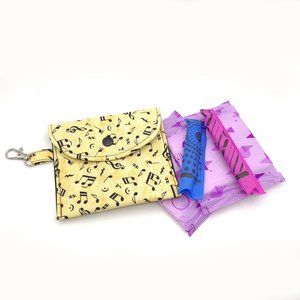 Music Notes Sanitary tampon holder Privacy pouch